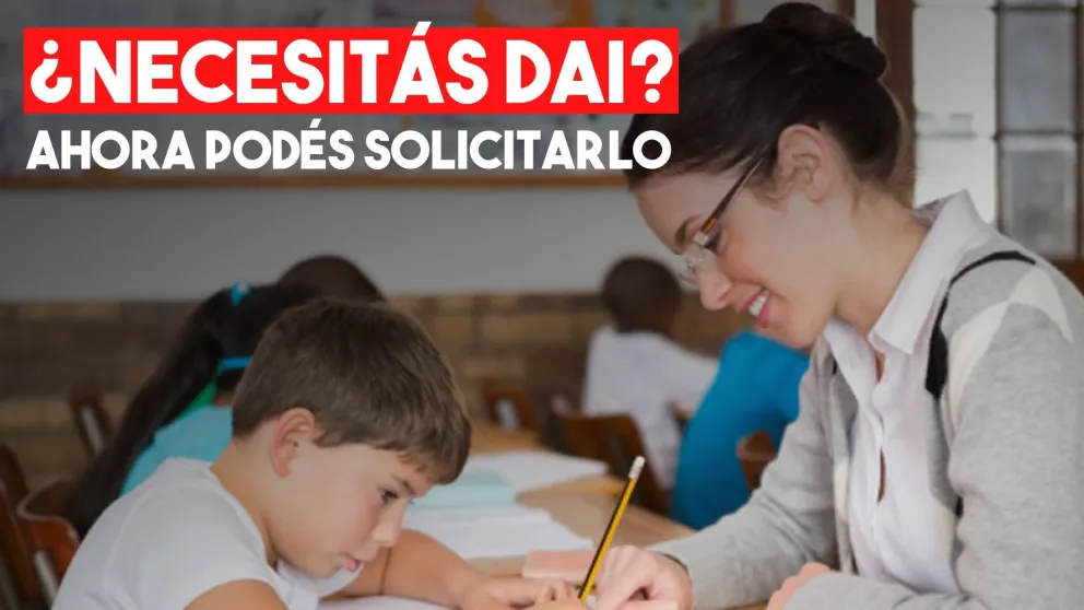 ¡Atención alumnos!: desde Desarrollo Humano pueden solicitar un Docente de Apoyo a la Inclusión