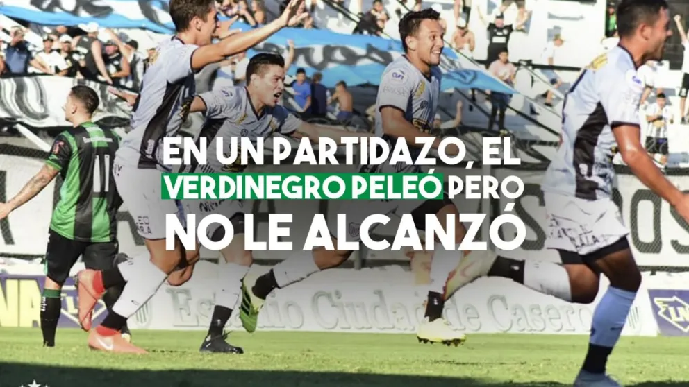 El verdinegro luchó pero no le alcanzó