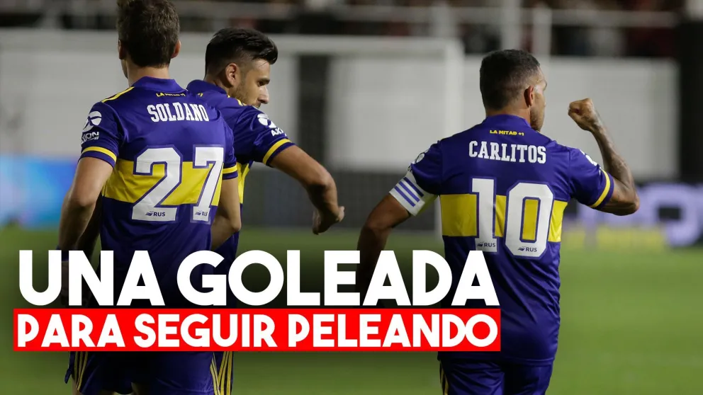 Boca goleó y no le pierde pisada a River