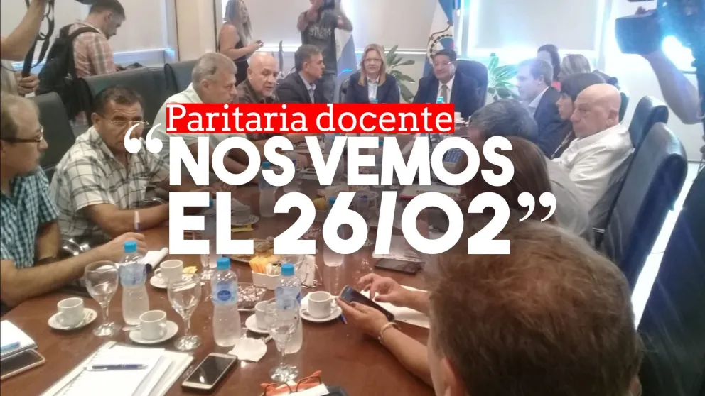 El 26 de febrero se retoma la paritaria docente
