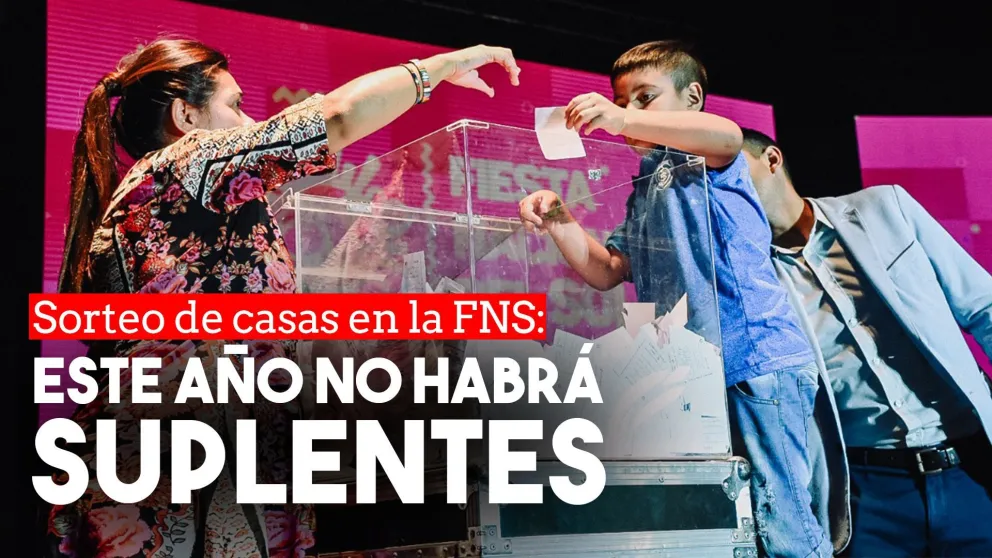 Sorteo de viviendas en la FNS: no habrá suplentes