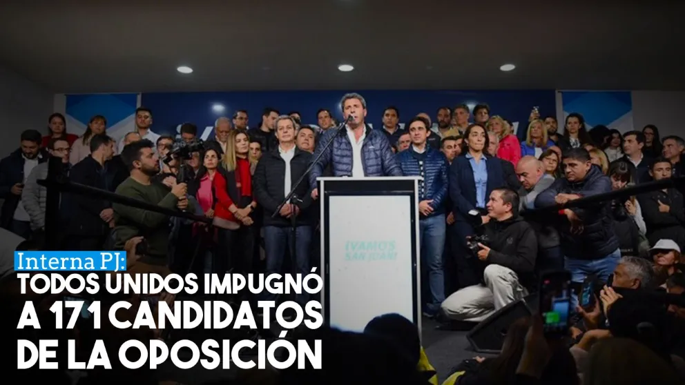 Interna PJ: "Todos Unidos" presentó las impugnaciones de la lista opositora