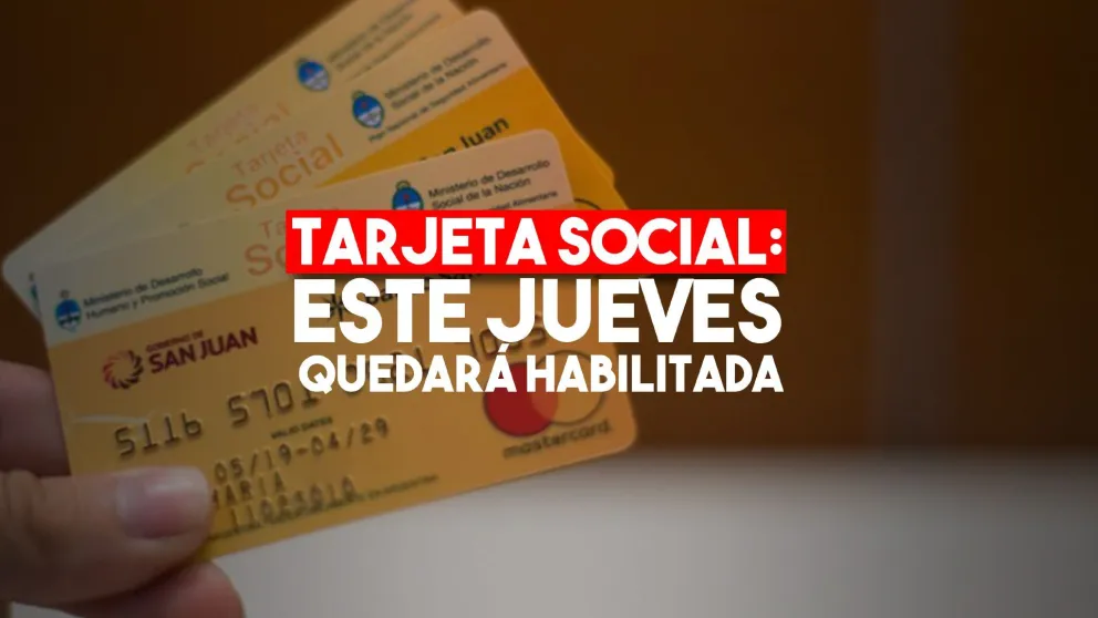 Este jueves estará acreditada la Tarjeta Social