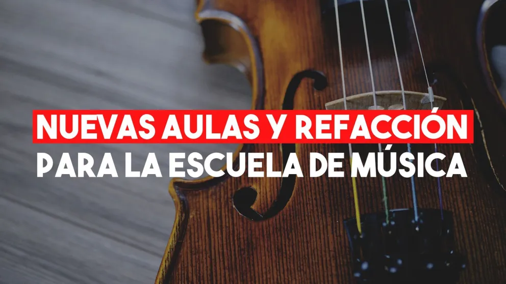Inauguraron tres aulas nuevas en la Escuela de Música