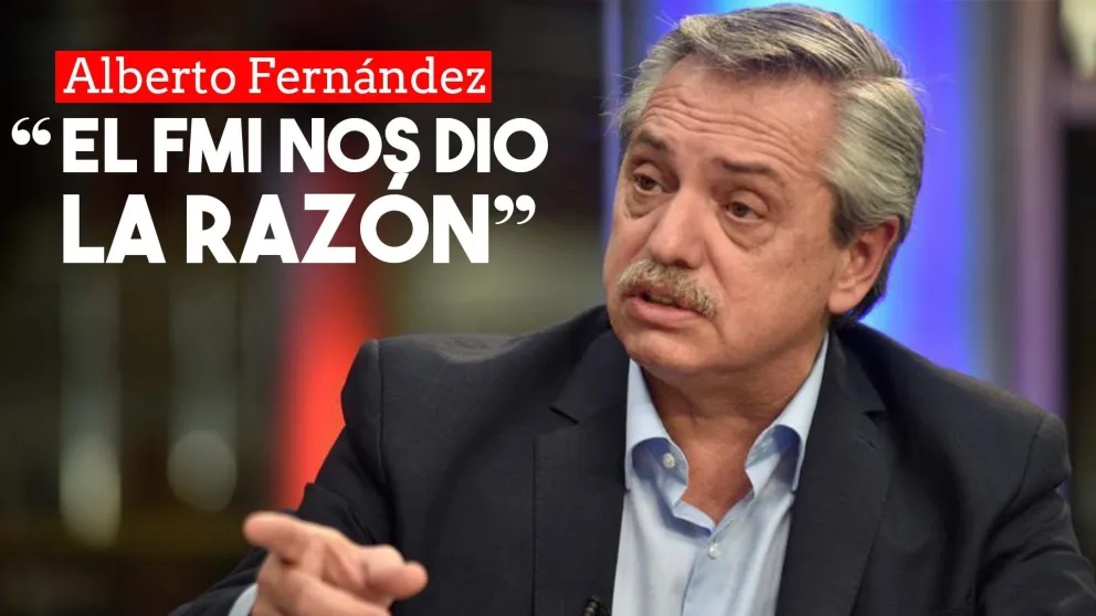 Alberto Fernández celebró la posición del FMI: "Nos dio la razón, lo que decíamos era verdad"