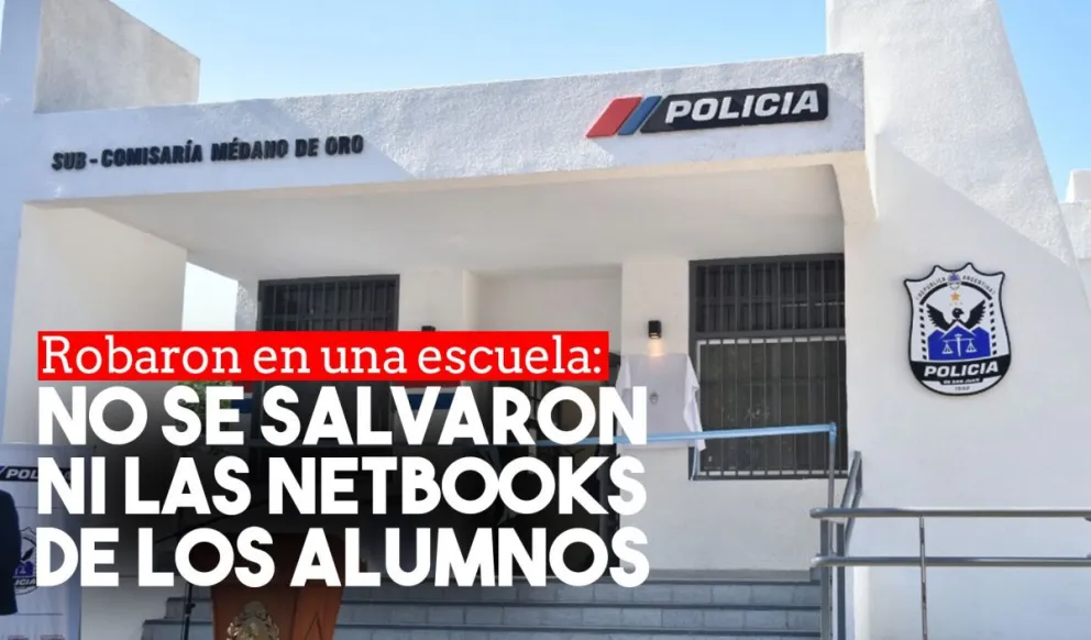 Robaron en una escuela y se llevaron las netbooks