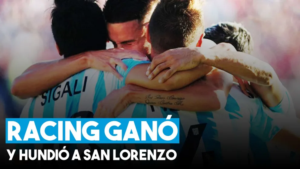 Racing se impuso ante un pálido San Lorenzo en el Nuevo Gasómetro