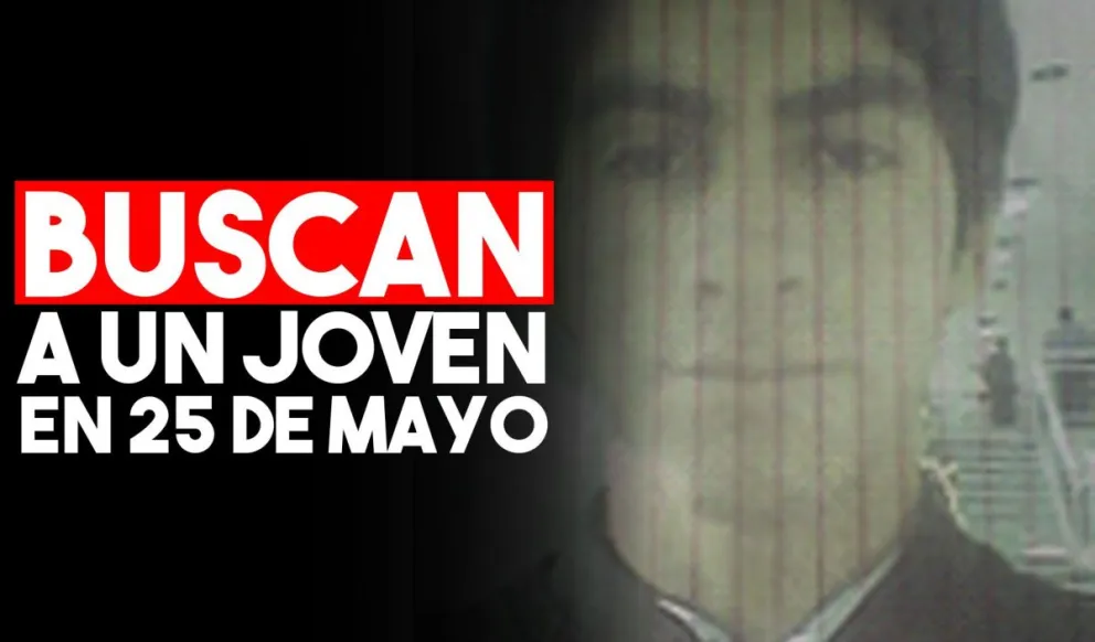 Buscan a un joven que desapareció en 25 de Mayo