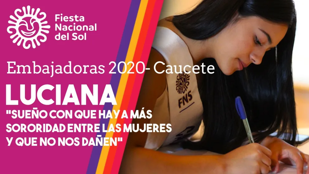 Luciana, la embajadora que quiere crear conciencia sobre la violencia de género