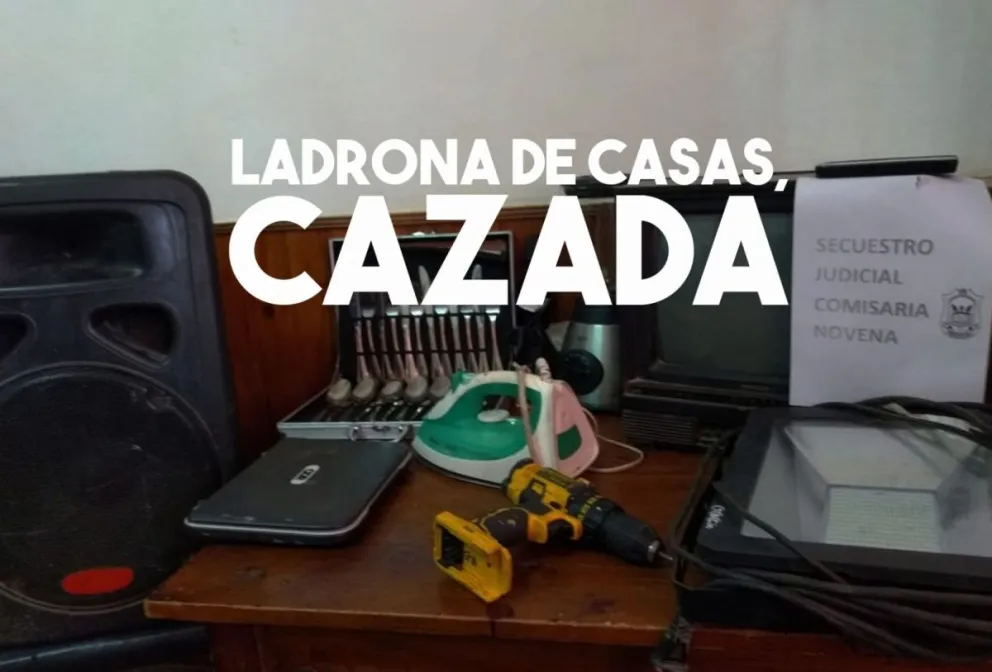 Desvalijó una casa y la detuvieron