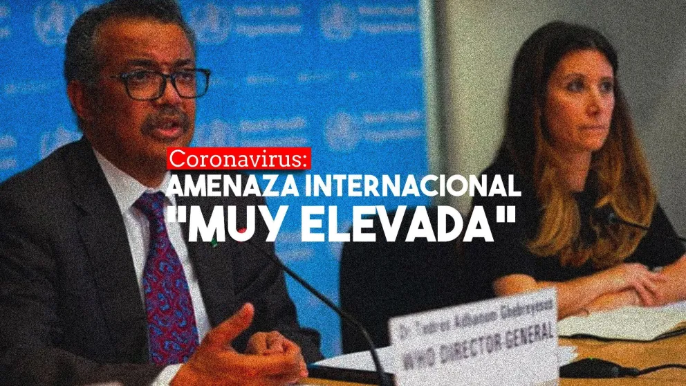Coronavirus: la OMS ahora lo consideró una amenaza internacional "muy elevada"