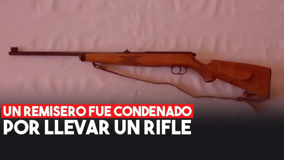 Un remisero fue condenado por llevar un rifle en el baúl de su auto