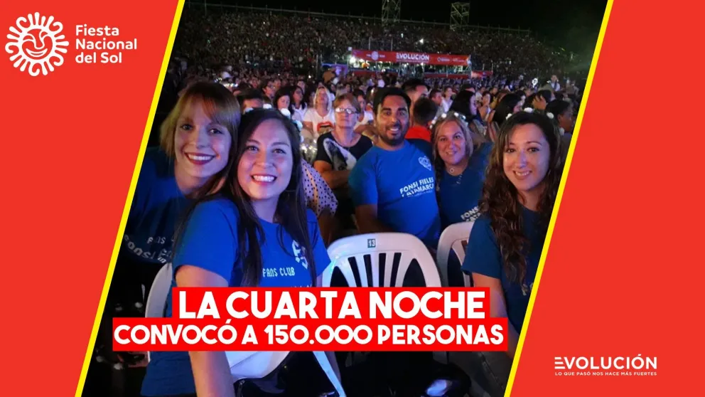 150.000 personas en la cuarta noche de la Fiesta Nacional del Sol 2020