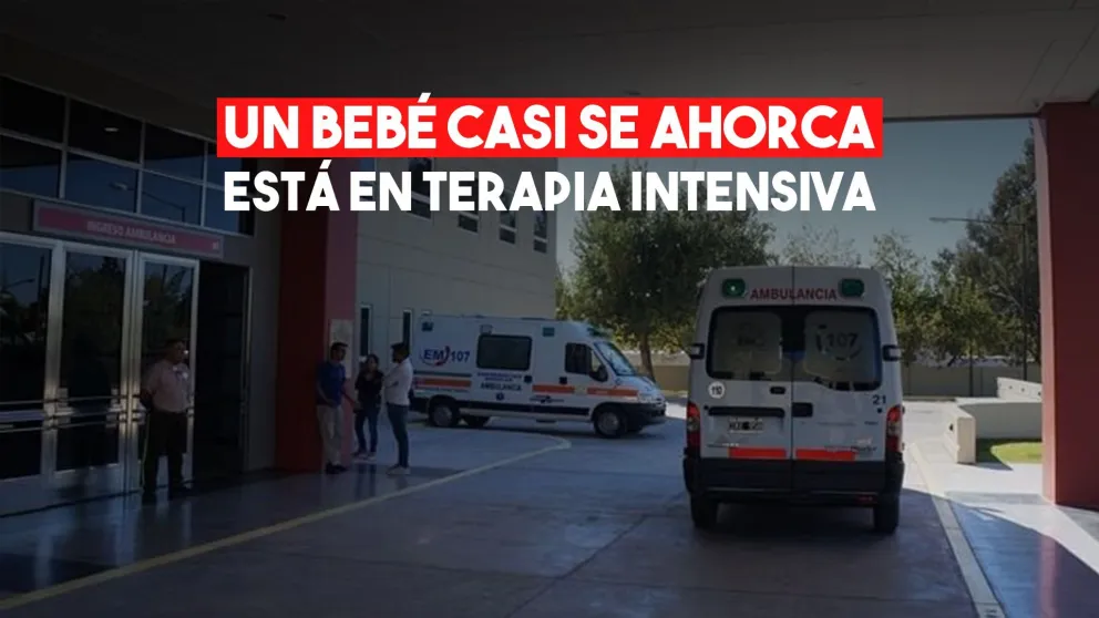 Un bebé de 10 meses quedó en terapia intensiva por un cuasi ahorcamiento