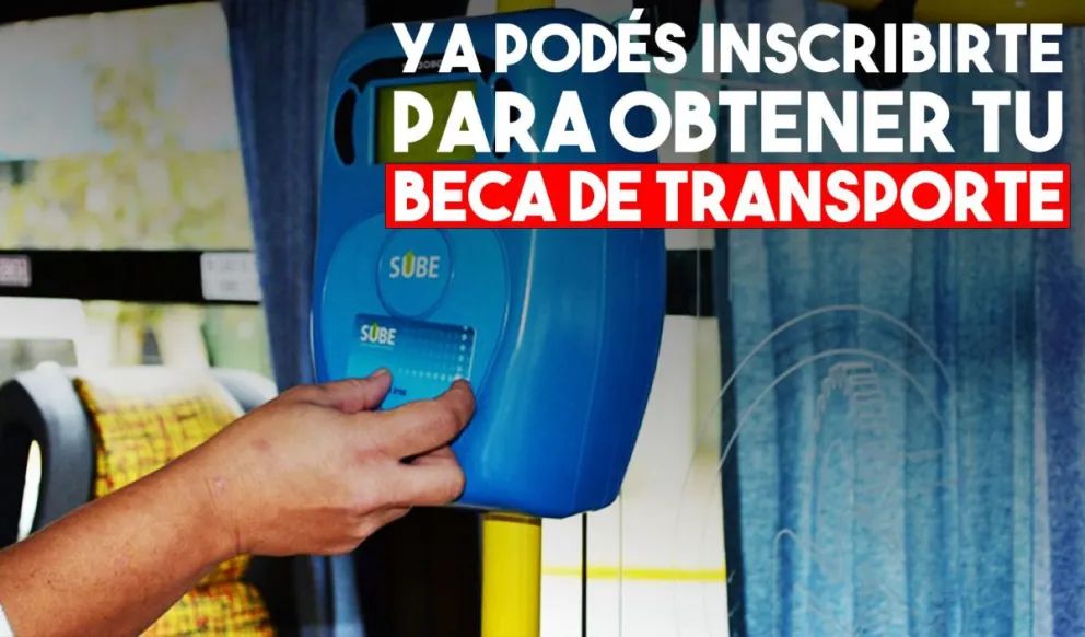 Ya podés inscribirte para obtener la Beca de Transporte para Estudiantes