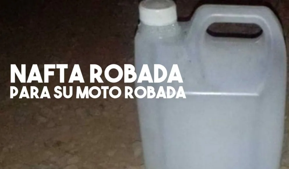 Un adolescente de 14 años robó una moto y nafta para hacerla andar: quedó detenido