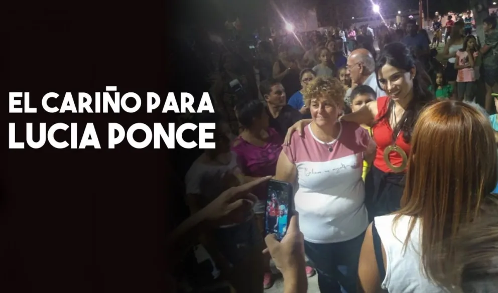 Lucia Ponce recorrió el departamento de San Martín y fue ovacionada