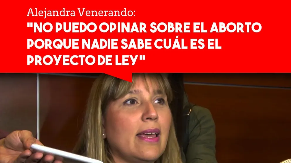 Alejandra Venerando: “No puedo opinar sobre el aborto porque nadie sabe cuál es el proyecto de ley”