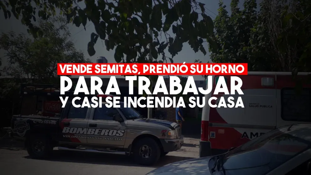 Prendió su horno para trabajar y casi se incendia su casa
