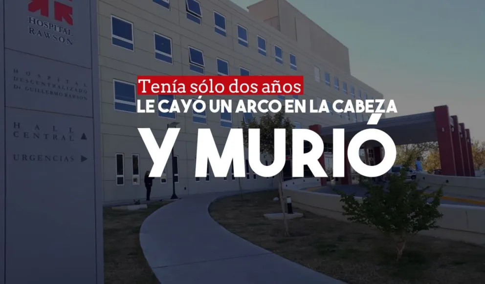 Murió el nene al que se le cayó un arco en la cabeza