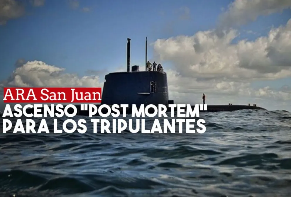 Por decreto, los sanjuaninos marinos del ARA San Juan tendrán su ascenso "post mortem"