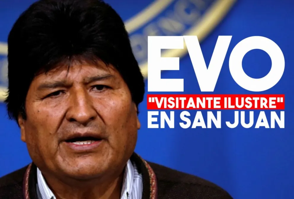 Evo Morales llega a San Juan