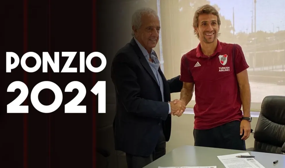 Ponzio renovó contrato hasta el 2021