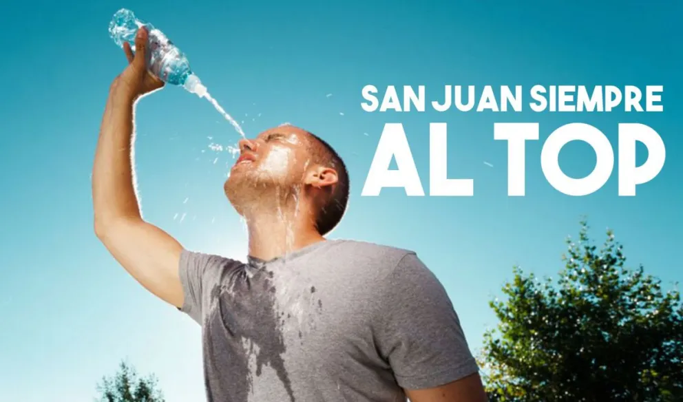 San Juan es la tercera provincia más calurosa del país