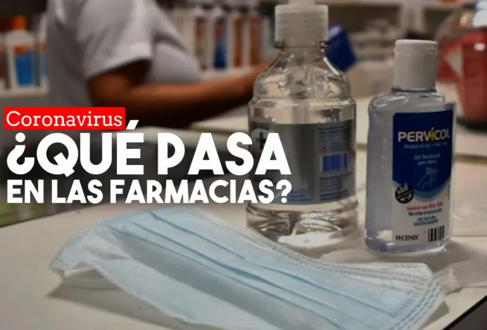 Hay faltante de barbijos y alcohol en gel en las farmacias locales