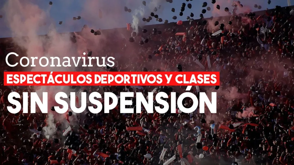 Coronavirus: el Gobierno aseguró que "por ahora" no analiza intervenir espectáculos deportivos ni escuelas