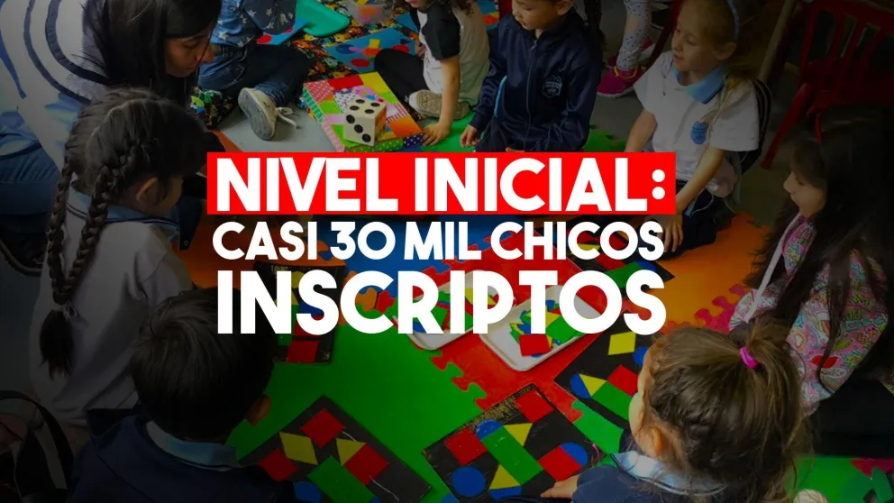 Casi 30 mil chicos fueron matriculados en Nivel Inicial