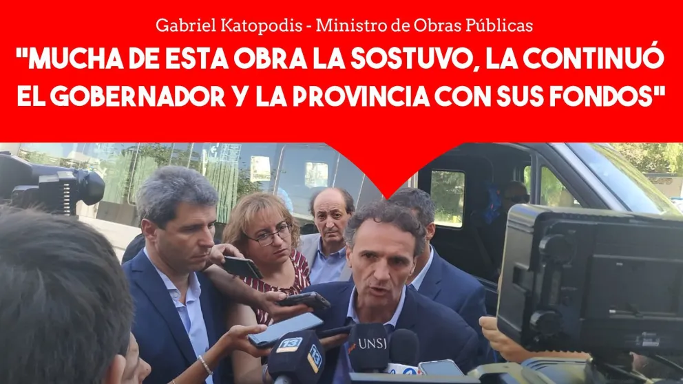 Katopodis anunció que finalizarán las obras de la Ruta 40 Norte