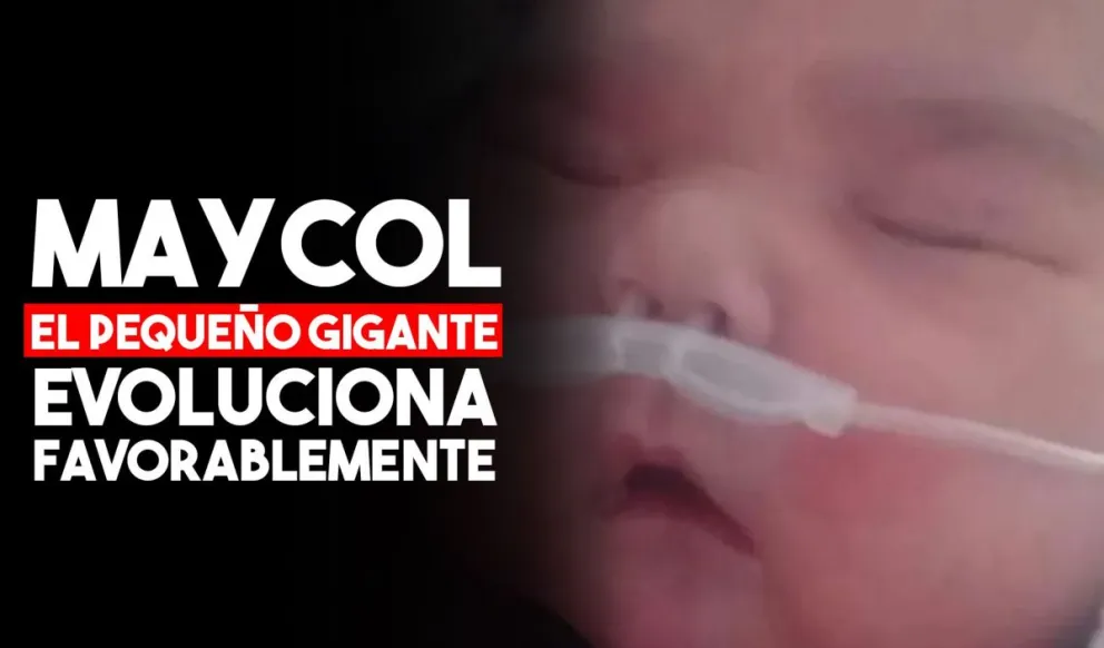 Maycol, el bebé que nació con casi 6 kilos evoluciona favorablemente