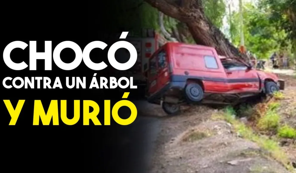 Accidente fatal en Chimbas: chocó contra un árbol y murió