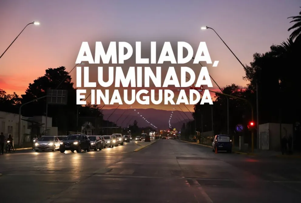 La Avenida Central sumó luminaria led y fue inaugurada