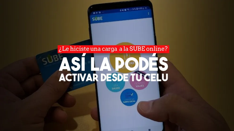 Ahora podés validar la carga de la SUBE desde tu celular