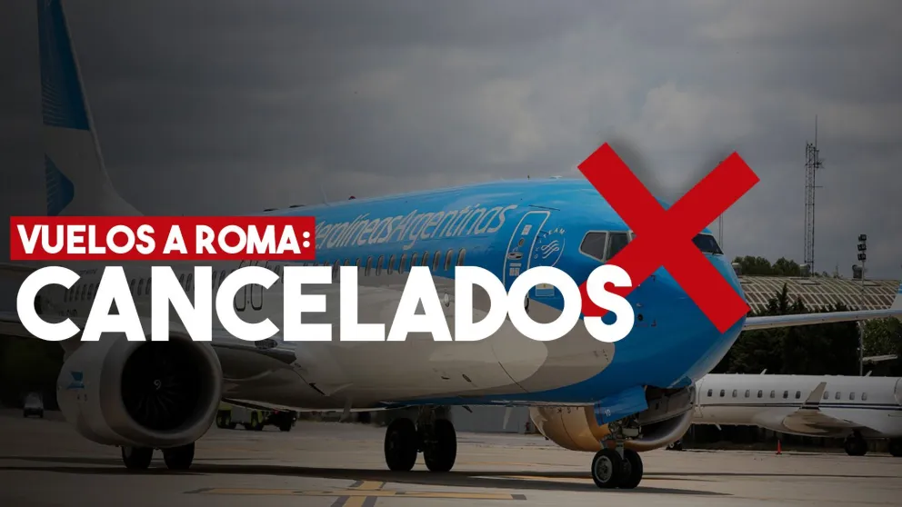 Coronavirus: Aerolíneas Argentinas canceló vuelos a Roma y redujo sus servicios semanales
