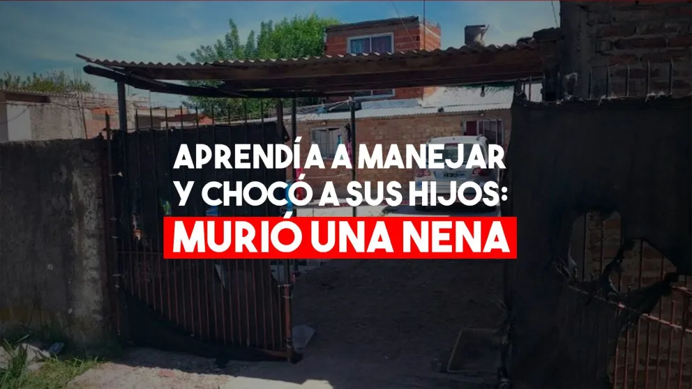 Aprendía a manejar y atropelló a sus tres hijos: la más chica murió
