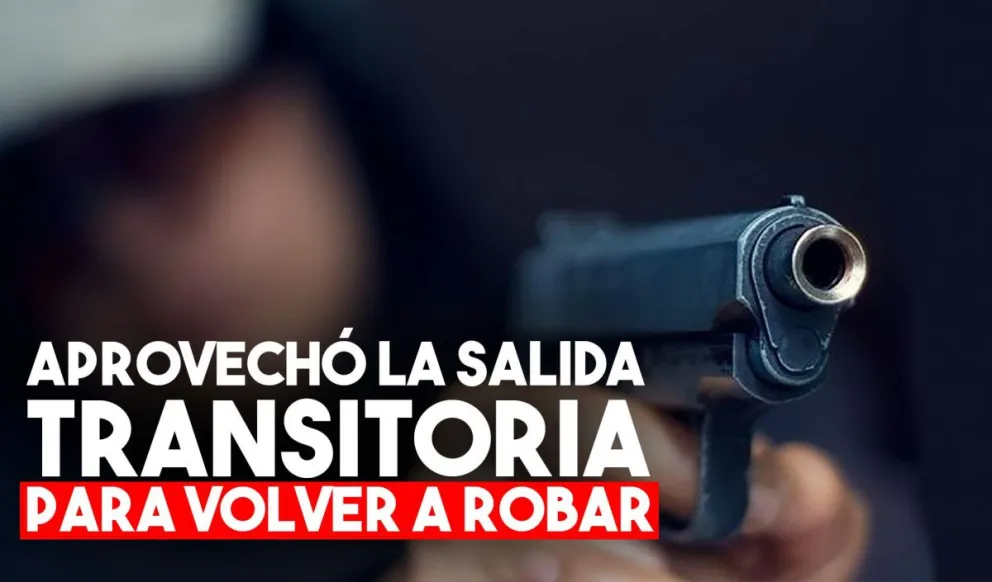 Estaba preso, tenía salidas transitorias y volvió a delinquir