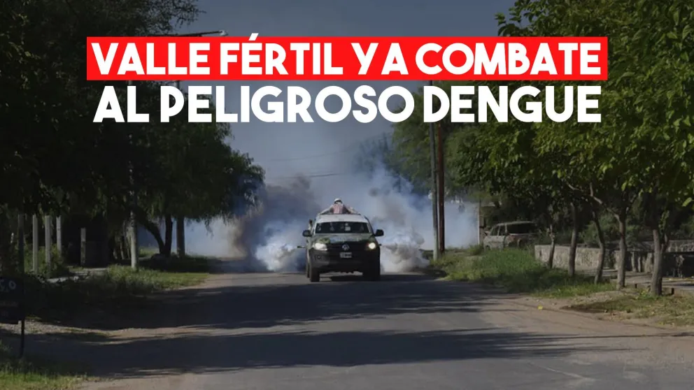 En Valle Fértil comenzaron a fumigar y concientizar contra el dengue