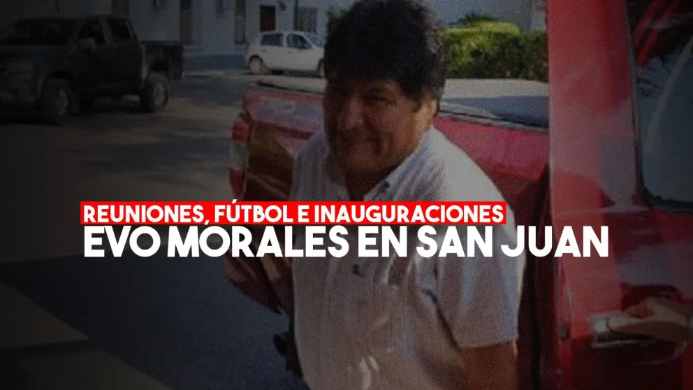Evo Morales llegó a San Juan y se reunió con Uñac