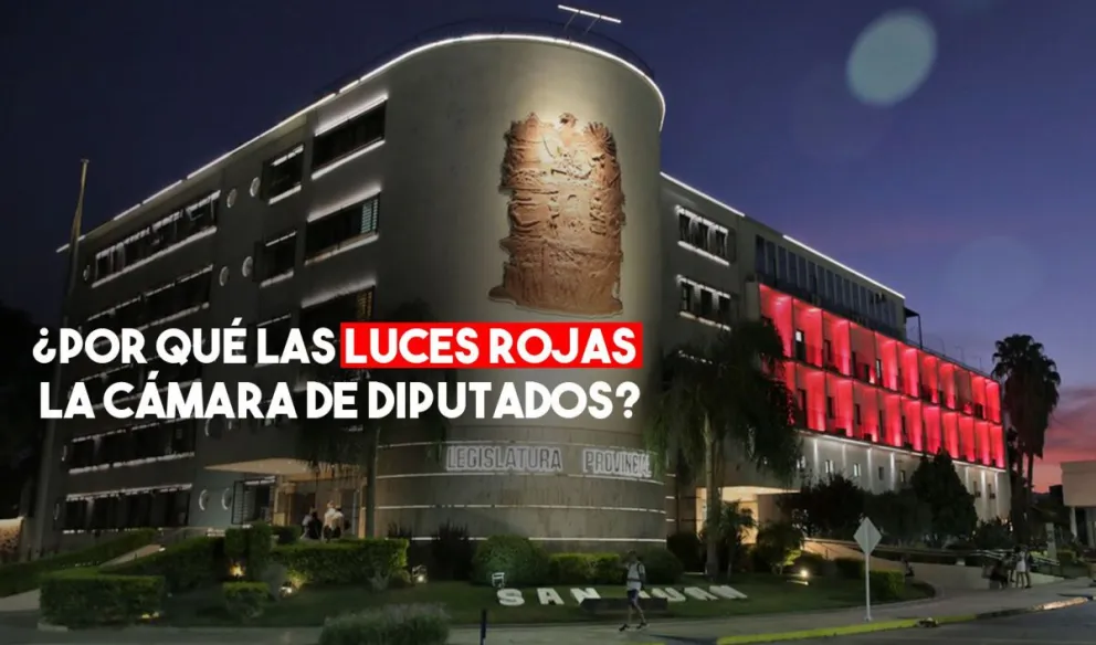 La Cámara de Diputados con luces rojas en solidaridad con China
