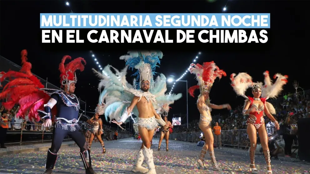 Una multitud disfrutó de la segunda noche del Carnaval de Chimbas
