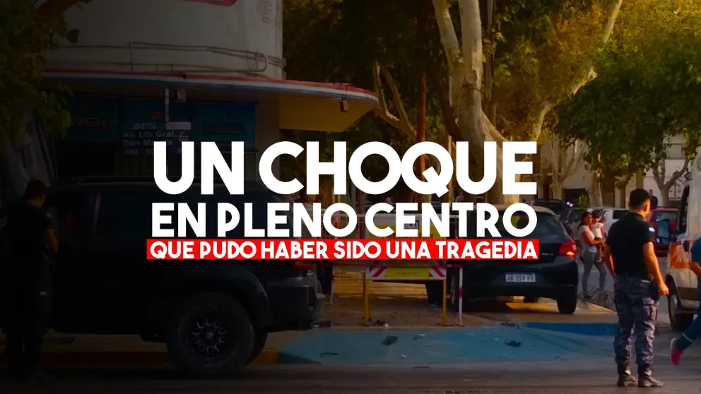 Un choque en pleno centro que podría haber terminado en tragedia