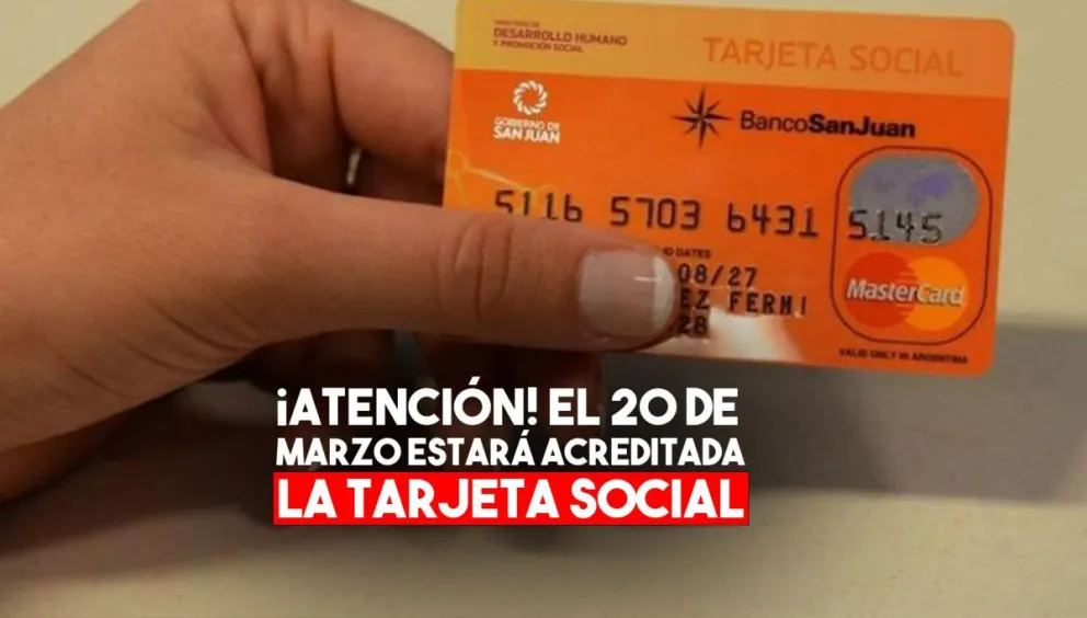 El 20 estará habilitada la Tarjeta Social