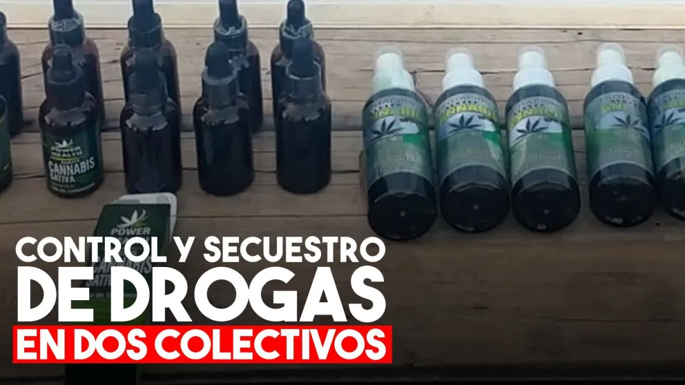Gendarmería descubrió cocaína y aceite de cannabis en dos colectivos