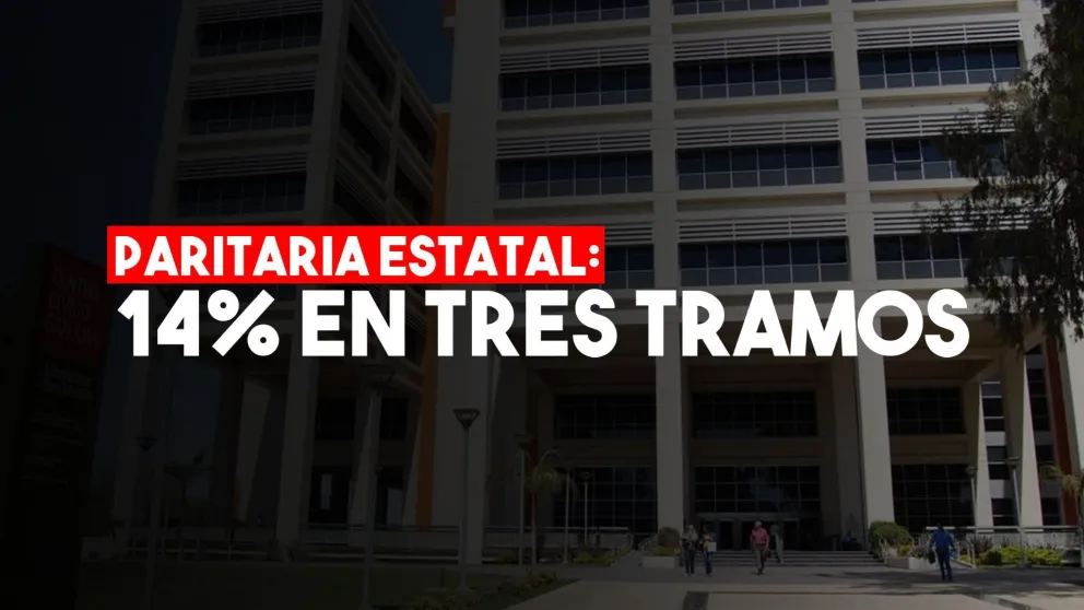 Paritaria de estatales: 14% de aumento en tres cuotas