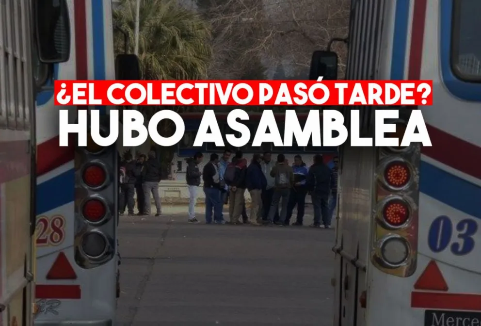 Hubo asamblea y se retrasó el servicio de colectivos