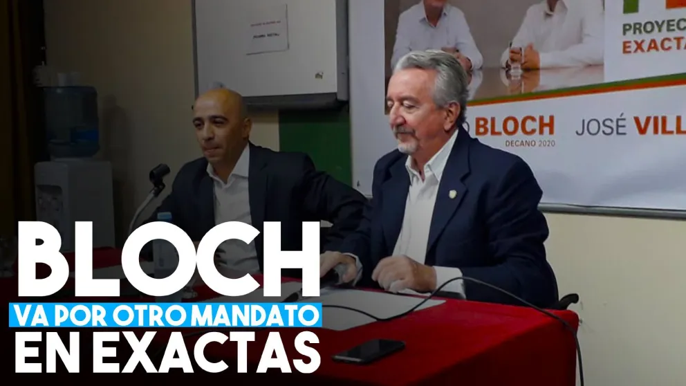Rodolfo Bloch va por su tercer decanato