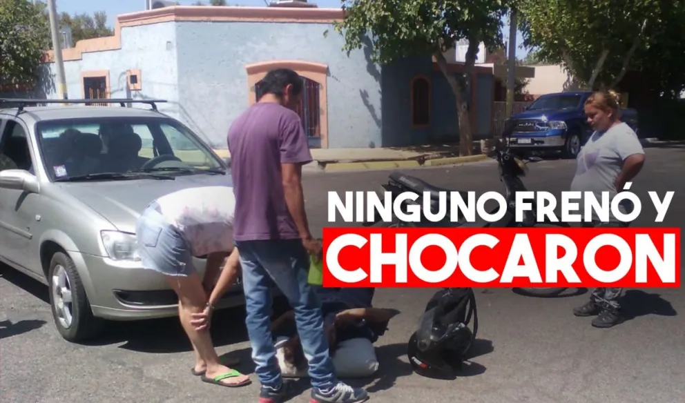 Una agente policial chocó y terminó en el hospital